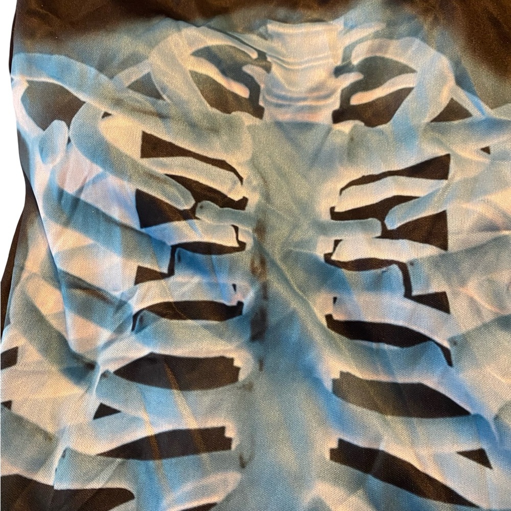 Kids Skeleton Costume with Hood - Picture 3 of 4